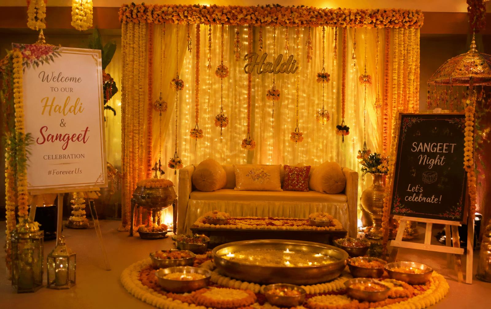 Haldi & Sangeet Setup